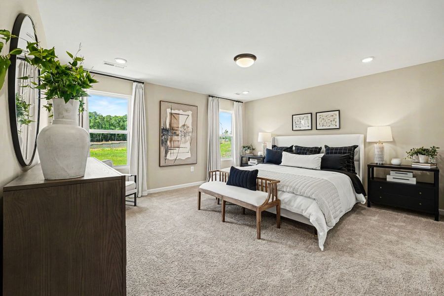 Furnished interior in a model home at White Oak Creek Crossing in Angier (Image 4). Furnished interior in a model home at White Oak Creek Crossing in Angier (Image 4).