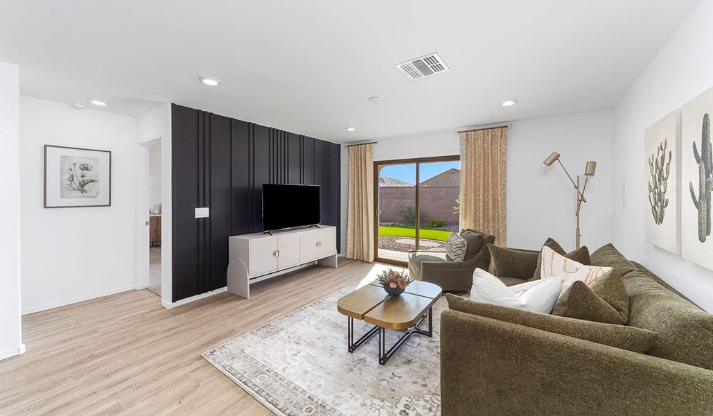 Furnished interior in a model home at Saguaro Bloom in Marana (Image 76). Furnished interior in a model home at Saguaro Bloom in Marana (Image 76).