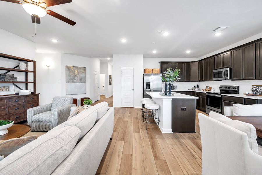 Furnished interior in a model home at The Village at Elm Creek in Troy (Image 15).