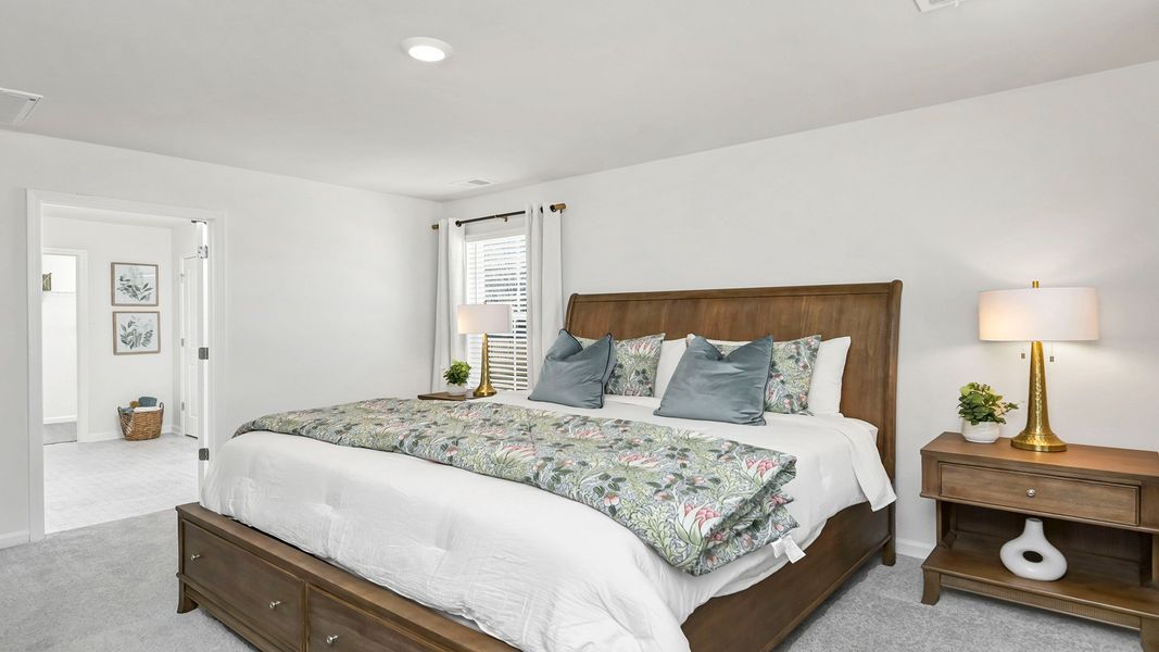 Furnished interior in a model home at Grand Oaks in Columbia (Image 7).