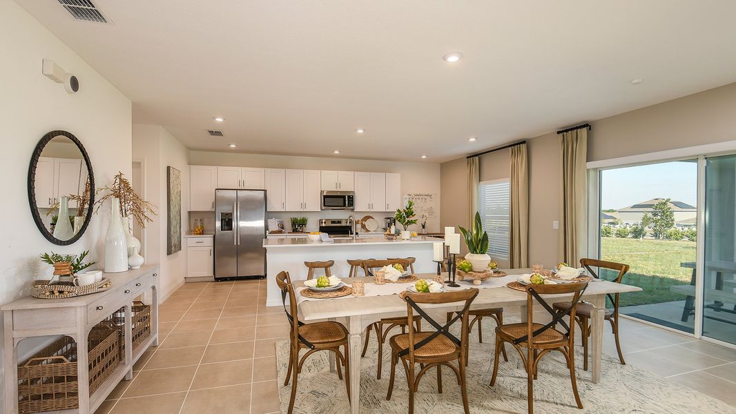 Furnished interior in a model home at Marion Creek in Haines City (Image 61).