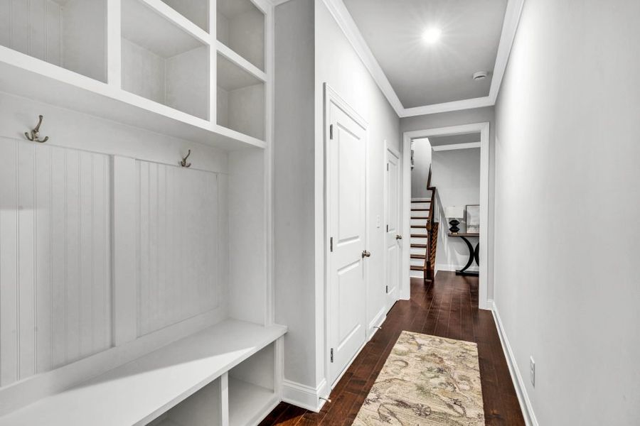 Furnished interior in a model home at The Estates at Hurricane Pointe in Douglasville (Image 30).