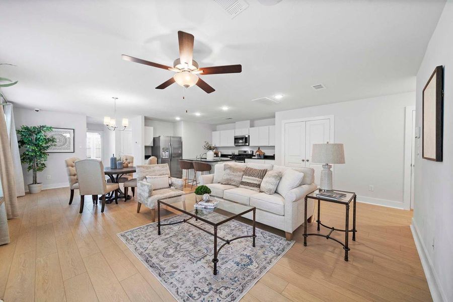 Furnished interior in a model home at Enclave at Cypress in Cypress (Image 17).