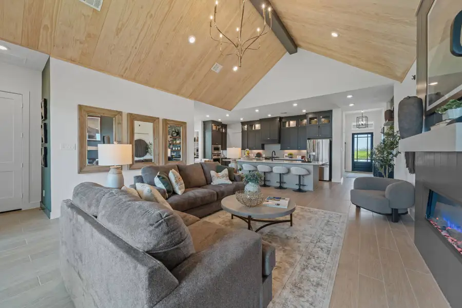 Furnished interior in a model home at Attwater in Waller (Image 7).