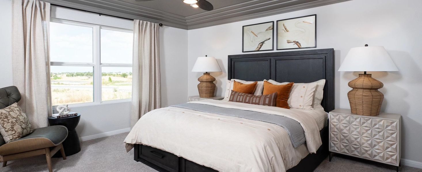 Furnished interior in a model home at Patterson Ranch in Georgetown (Image 9). Furnished interior in a model home at Patterson Ranch in Georgetown (Image 9).