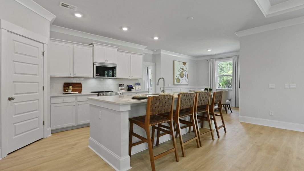 Furnished interior in a model home at Berkeley Bay in Ridgeville (Image 4).