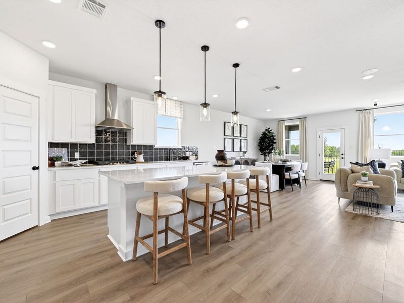 Furnished interior in a model home at Parks at Foster Crossing in Anna (Image 7).