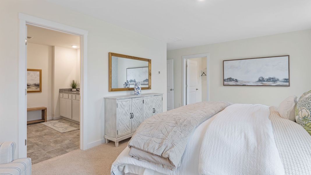 Furnished interior in a model home at Prairie Pass in Apison (Image 16).