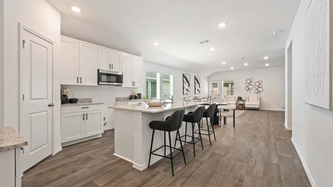 Furnished interior in a model home at Milo Farms in Rosenberg (Image 5).