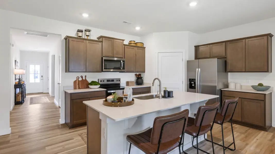 Furnished interior in a model home at The Hideaway at Edgestone in Ooltewah (Image 14).