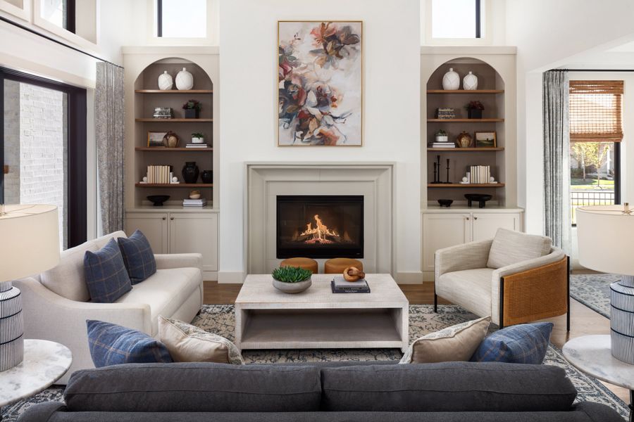 Furnished interior in a model home at Light Farms Graham/Reagan in Celina (Image 8). Furnished interior in a model home at Light Farms Graham/Reagan in Celina (Image 8).