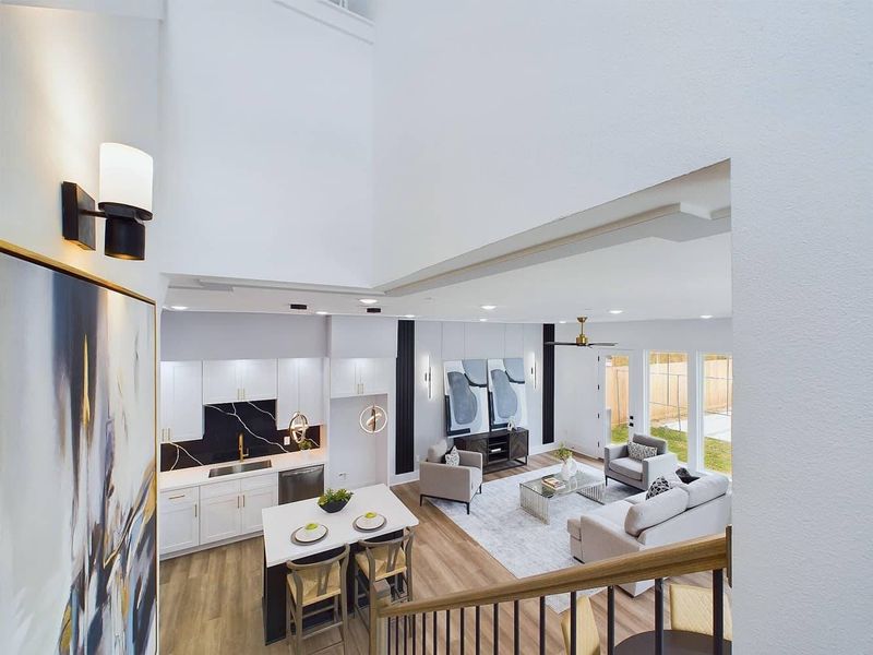 Furnished interior in a model home at Orange Spring Homes in Houston (Image 32).