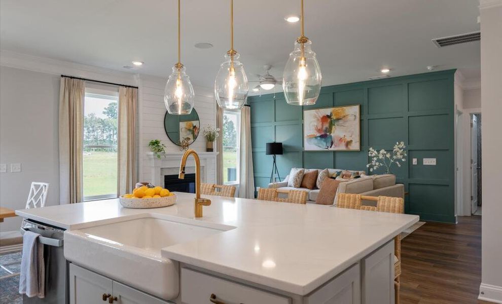 Furnished interior in a model home at Hillcrest Grove in Wendell (Image 5).