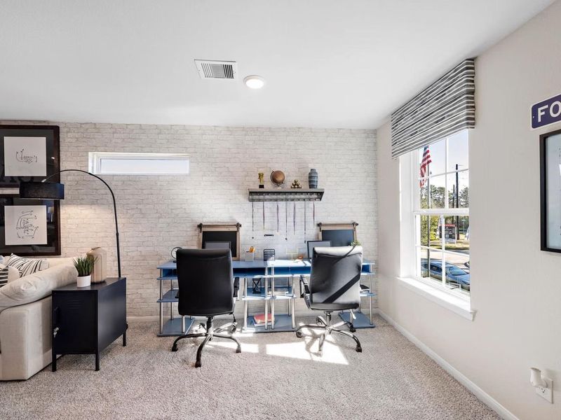 Furnished interior in a model home at Saddle Creek Ranch in Cibolo (Image 17).