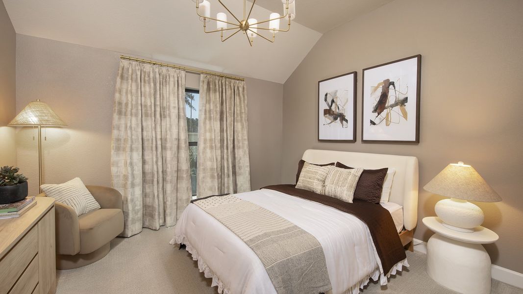 Furnished interior in a model home at Audubon Park 45' in Magnolia (Image 13).