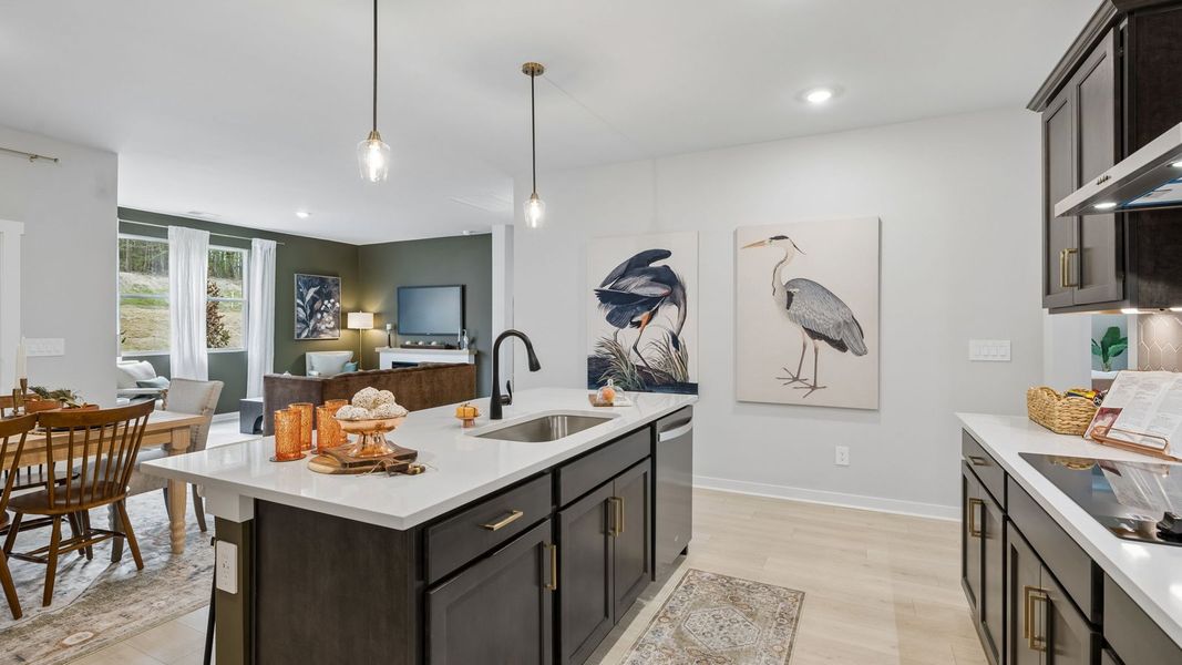 Furnished interior in a model home at Reserve at Hickory Ridge in Columbia (Image 29).