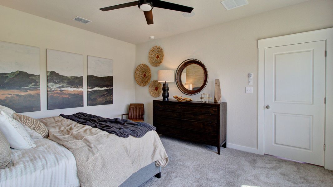 Furnished interior in a model home at Cloud Country in New Braunfels (Image 25).