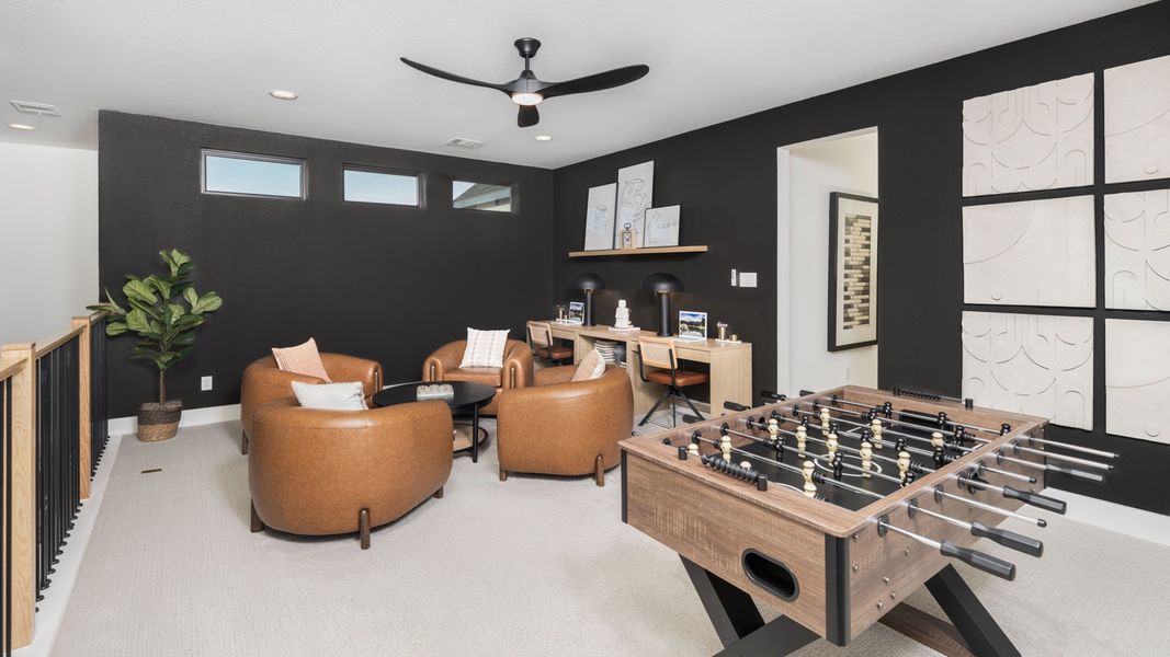 Furnished interior in a model home at The Heights at Uptown Celina 40'/45' in Celina (Image 13).