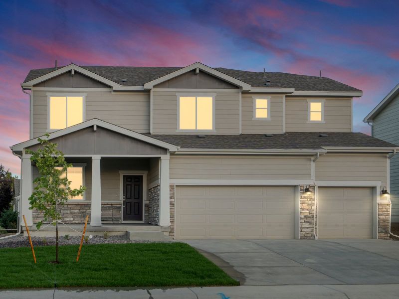 DEN_PoudreHeights_Kenosha_Facade-Twilight_C_1062-Elk-Crk-Dr-5291