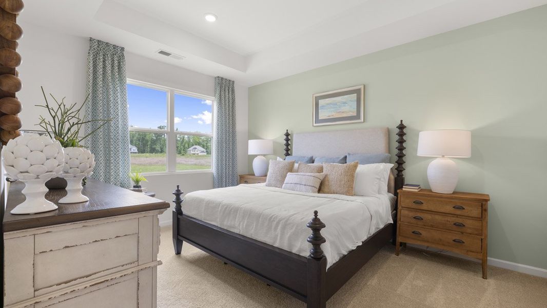 Furnished interior in a model home at Fox Crossing in Griffin (Image 22).