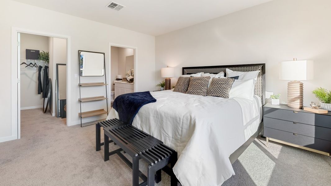 Furnished interior in a model home at Cove at West Port - Express in Port Charlotte (Image 43).