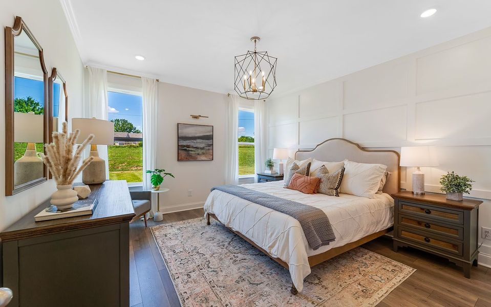 Furnished interior in a model home at The Retreat at Norman Farm in Hendersonville (Image 27).