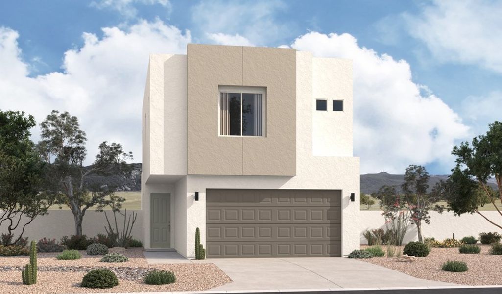 Front exterior of a home in the Rivendell community, located in Tucson, AZ (Image 5).