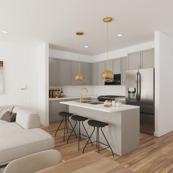 Furnished interior in a model home at High Park Lebanon in Lebanon (Image 3).