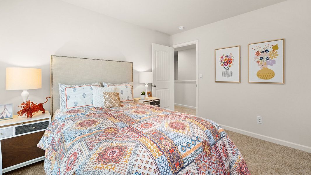 Furnished interior in a model home at Aurora Creek in Dallas (Image 36).