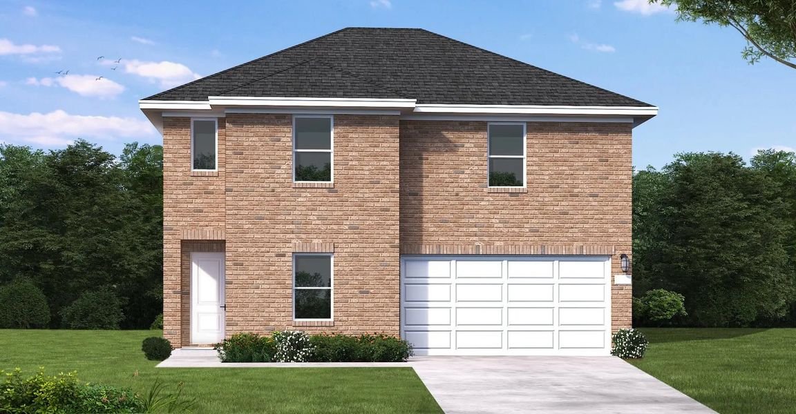 Front exterior of a home in the Briarwood 45' community, located in Elgin, TX (Image 15).
