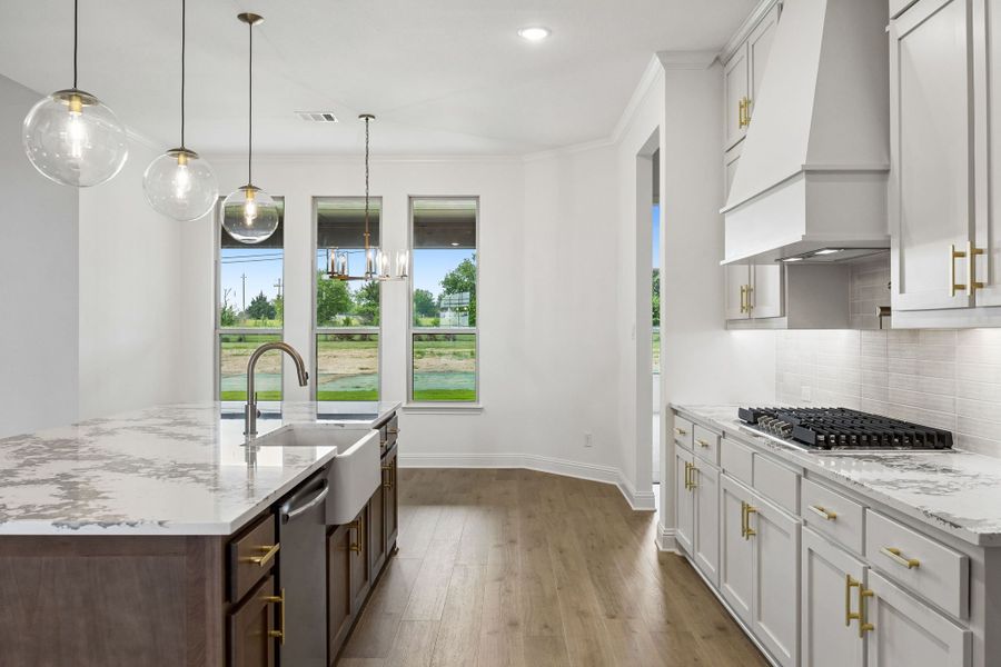 Furnished interior in a model home at Oak Creek Ranch in Midlothian (Image 6).