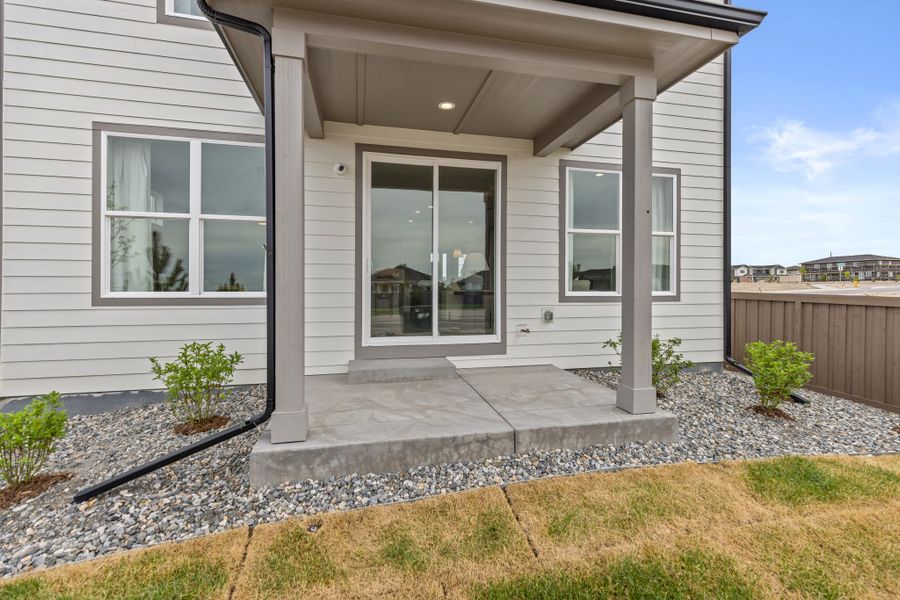 American Legend Homes' 40' Model in Sterling Ranch - Back Porch American Legend Homes' 40' Model in Sterling Ranch - Back Porch