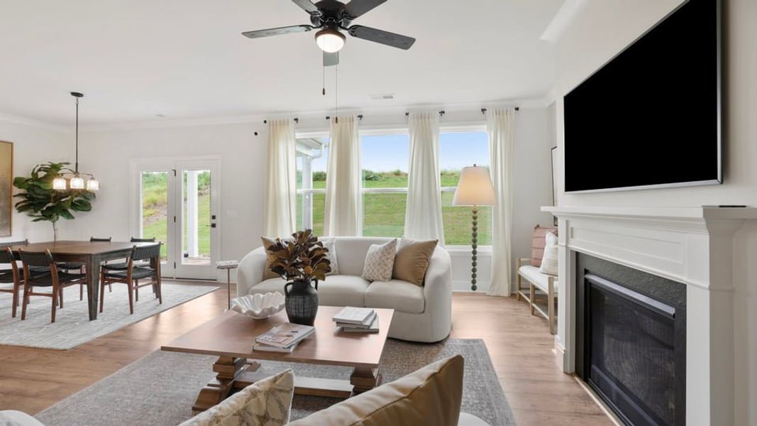 Furnished interior in a model home at Sycamore Cove in Woodruff (Image 18).