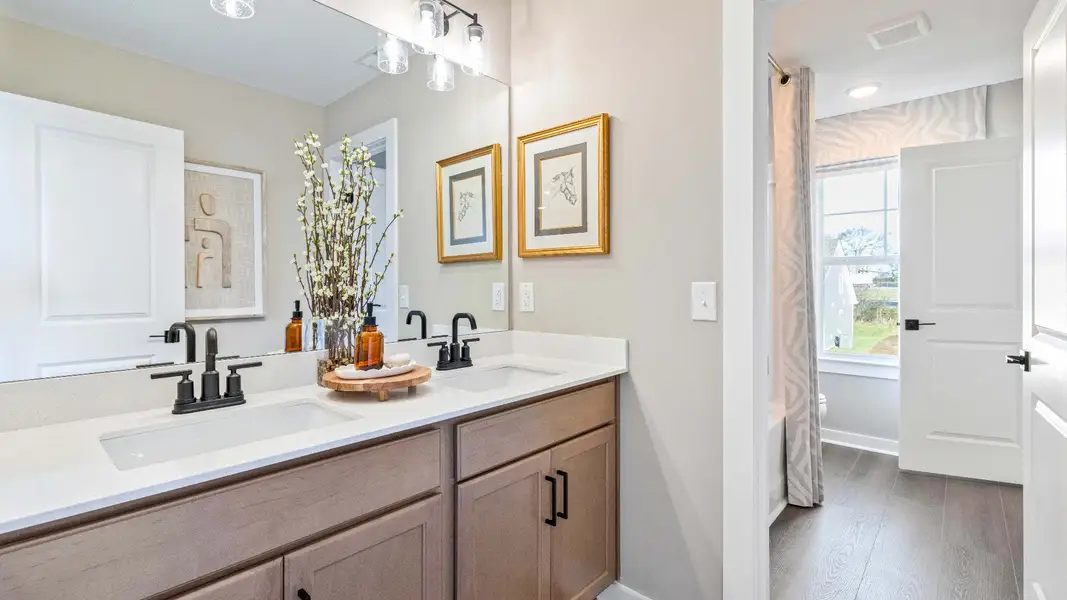 Furnished interior in a model home at Cottages of Bearwood in Mount Pleasant (Image 3). Furnished interior in a model home at Cottages of Bearwood in Mount Pleasant (Image 3).