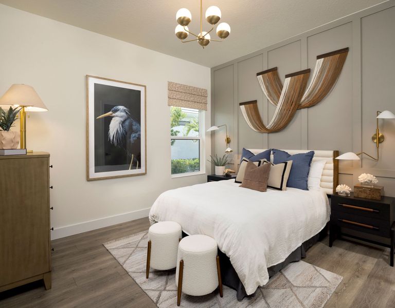 Furnished interior in a model home at Palmera Wellen Park – Executive Series in Venice (Image 37).