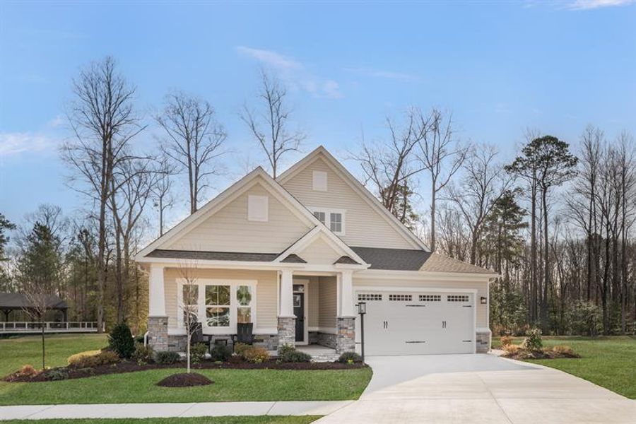 Front exterior of a home in the Newberry 55+ community, located in McDonough, GA (Image 11).