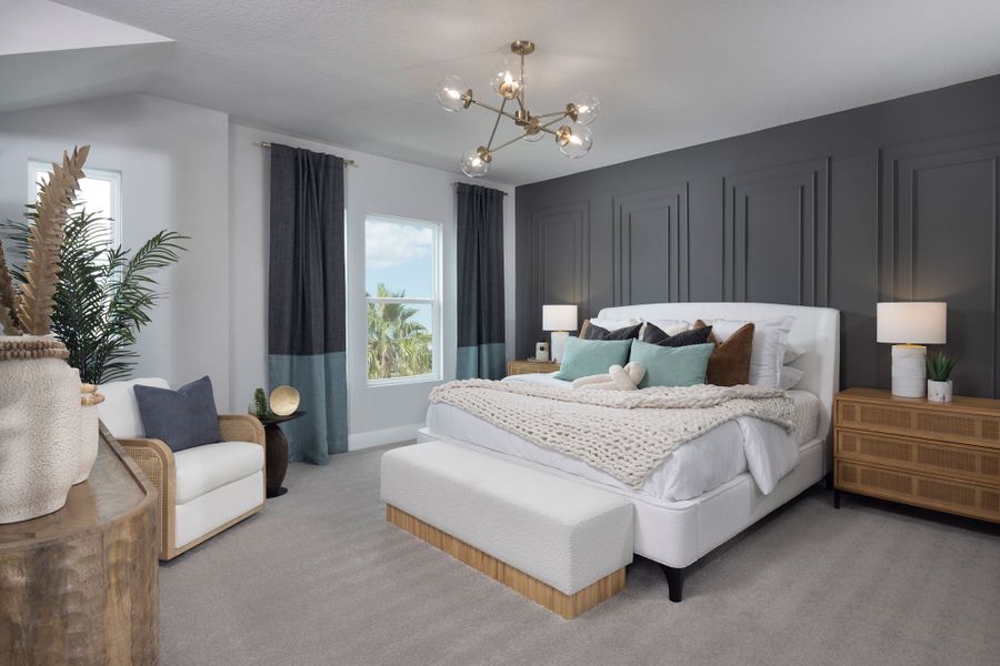 Furnished interior in a model home at Edgewater Wellen Park in Venice (Image 3). Furnished interior in a model home at Edgewater Wellen Park in Venice (Image 3).