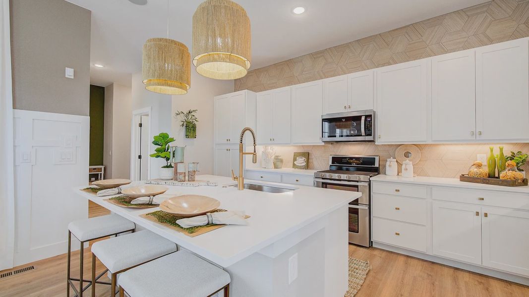 Furnished interior in a model home at Westerly in Erie (Image 34).