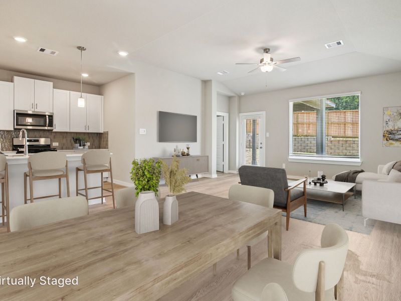 Furnished interior in a model home at Massey Oaks - Estate Series in Pearland (Image 5).