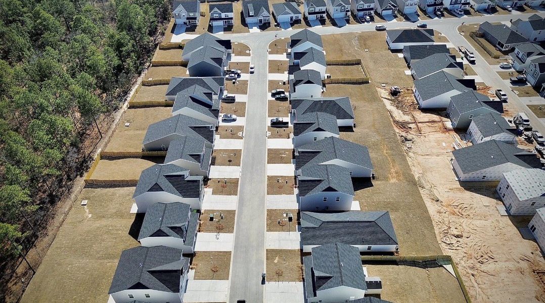 Aerial view of the Ashton Lakes community in Lexington, SC, showing layout and nearby surroundings (Image 1). Aerial view of the Ashton Lakes community in Lexington, SC, showing layout and nearby surroundings (Image 1).