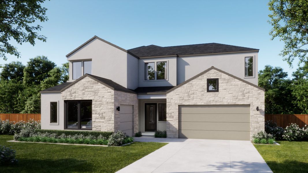 Front exterior of a home in the Bluff Haven community, located in Georgetown, TX (Image 13).