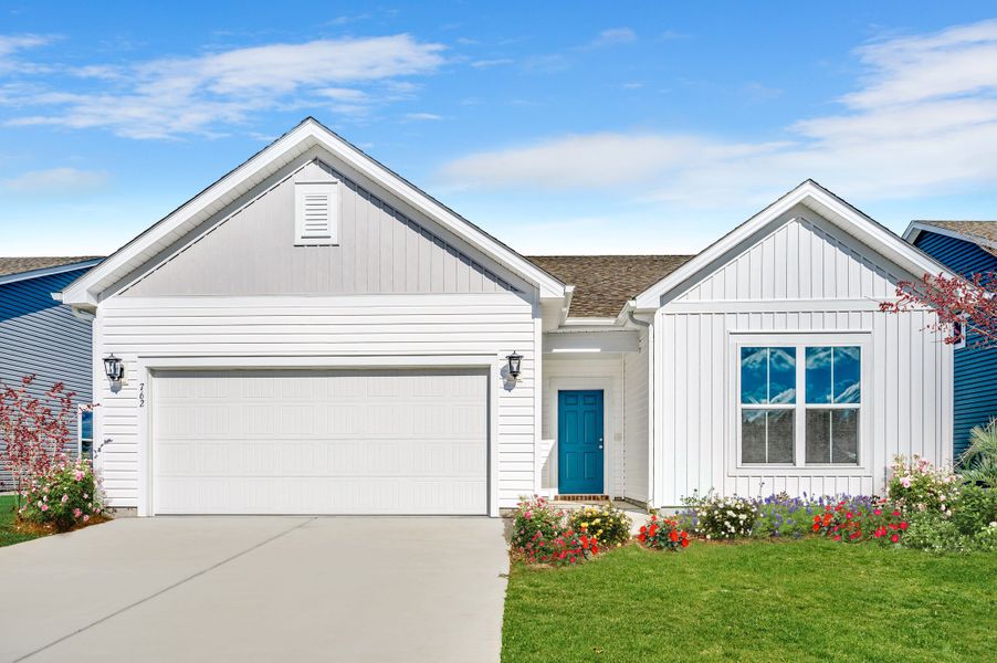 Front exterior of a home in the Inlet Keys community, located in Murrells Inlet, SC (Image 1).