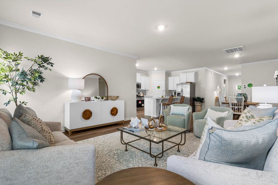 Furnished interior in a model home at Harmon Terrace in Hopkins (Image 7).