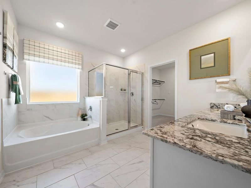 Furnished interior in a model home at River Ranch Meadows in Dayton (Image 21).