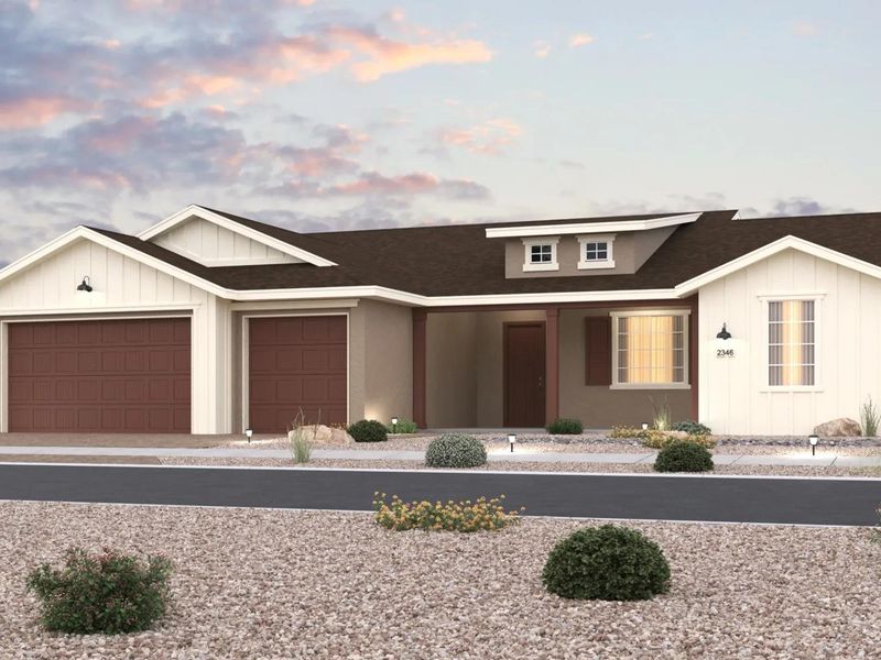 Front exterior of a home in the Westwood community, located in Prescott, AZ (Image 2).