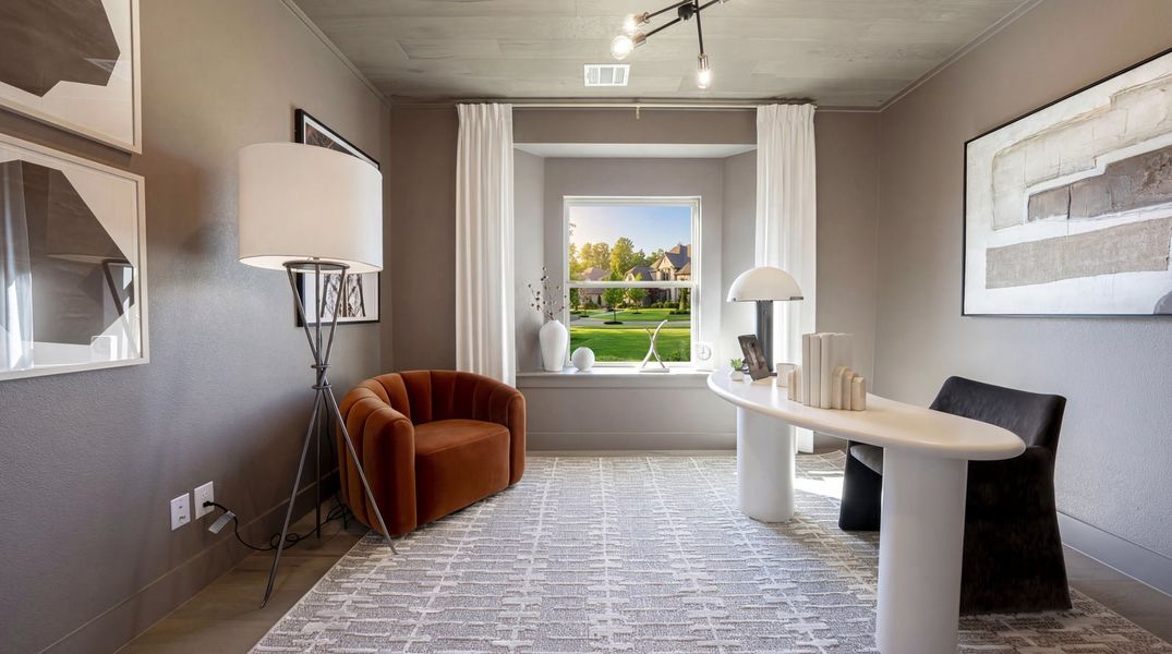 Furnished interior in a model home at Pecan Hill in McKinney (Image 6).