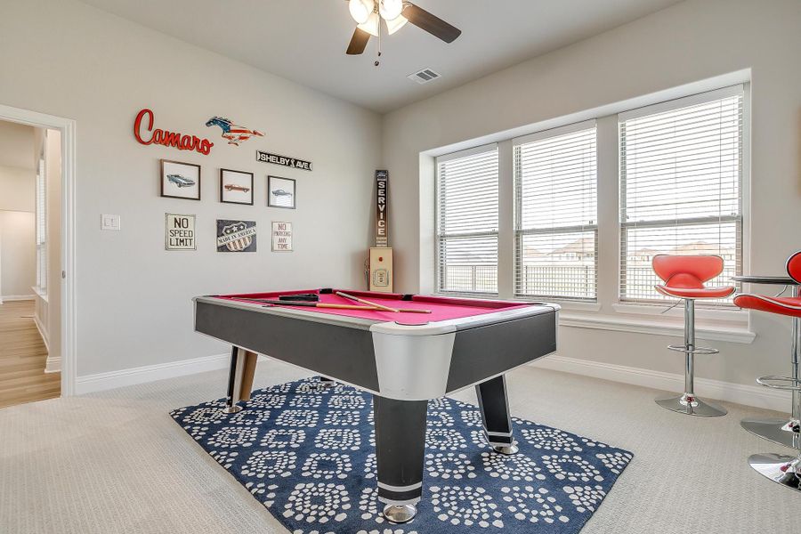 Furnished interior in a model home at Creekview Farms in Greenville (Image 46).