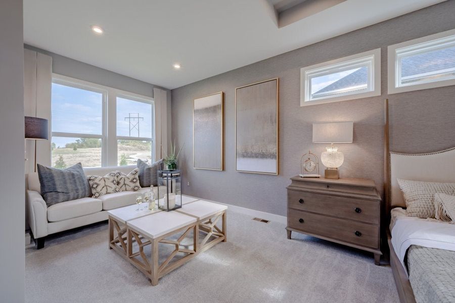 Furnished interior in a model home at Stonehaven in Hoschton (Image 26).