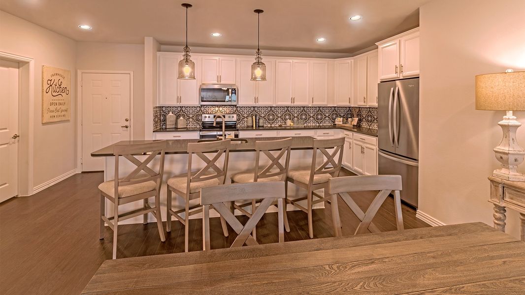 Furnished interior in a model home at Gatherings® at Twin Creeks in Allen (Image 10).