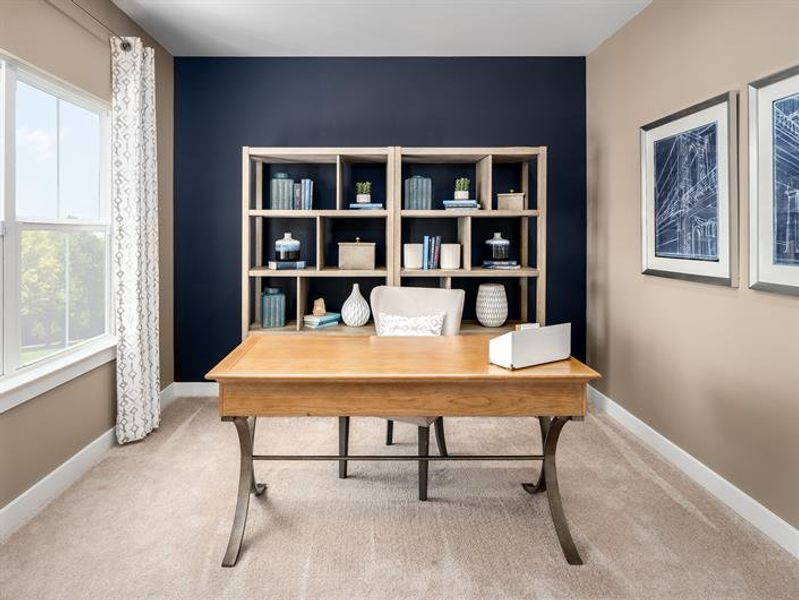 Furnished interior in a model home at Southern Hills in McDonough (Image 7).